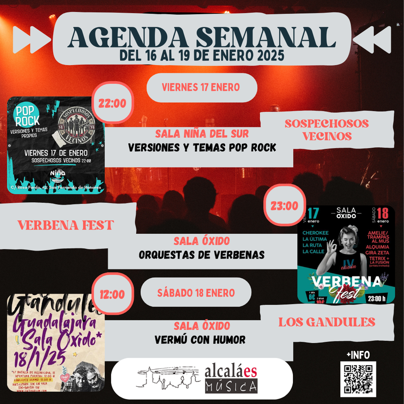 AGENDA SEMANAL 17 Y 18 DE ENERO