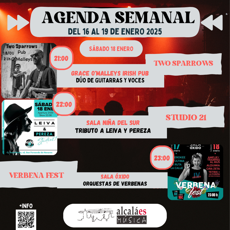 Agenda Musical 18 de enero